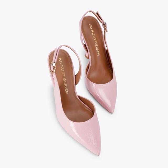 Carvela By Kurt Geiger ARIA2 Pale Pink Patent Heel By KG KURT GEIGER