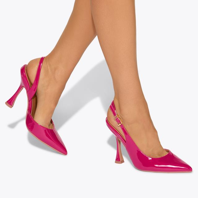 Carvela By Kurt Geiger ARIA2 Pink Flared Heel By KG KURT GEIGER