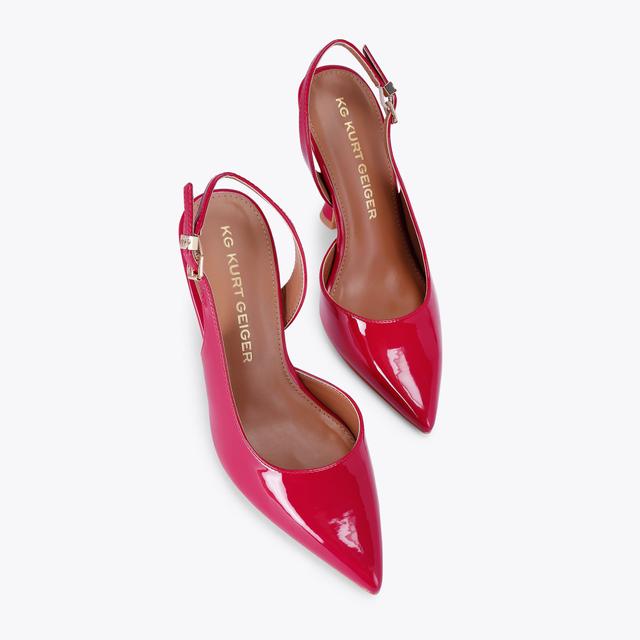 Carvela By Kurt Geiger ARIA2 Pink Flared Heel By KG KURT GEIGER