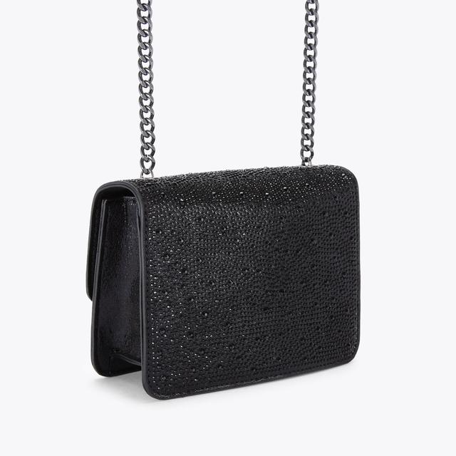 Carvela By Kurt Geiger BEE MINI XBODY Black Fabric Cross Body Bag By CARVELA