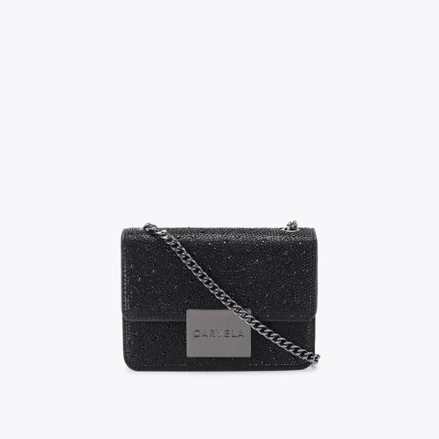 carvela by kurt geiger BEE MINI XBODY Black Fabric Cross Body Bag by CARVELA
