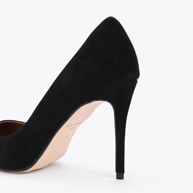 Carvela By Kurt Geiger BELGRAVIA Black Suede Leather Court Stiletto Heels By KURT GEIGER LONDON