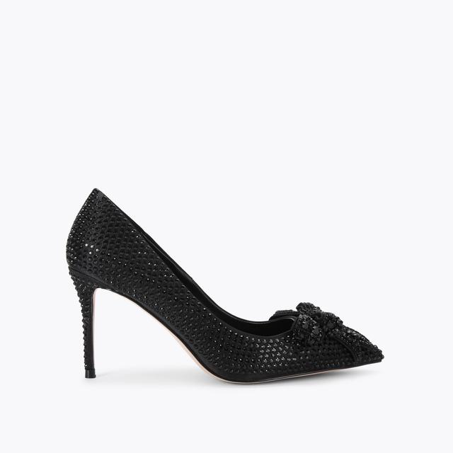 carvela by kurt geiger BELGRAVIA CRYSTAL BOW DRC Black Crystal Court Heels by KURT GEIGER LONDON