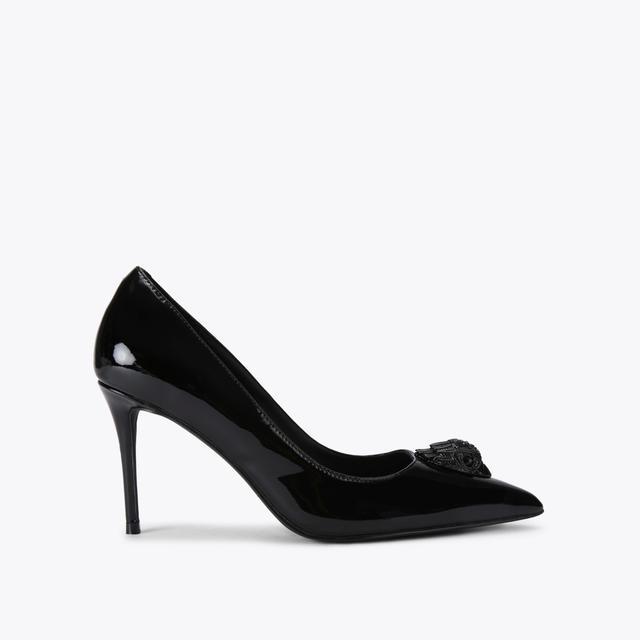 carvela by kurt geiger BELGRAVIA EAGLE COURT Black Patent Court Heel by KURT GEIGER LONDON