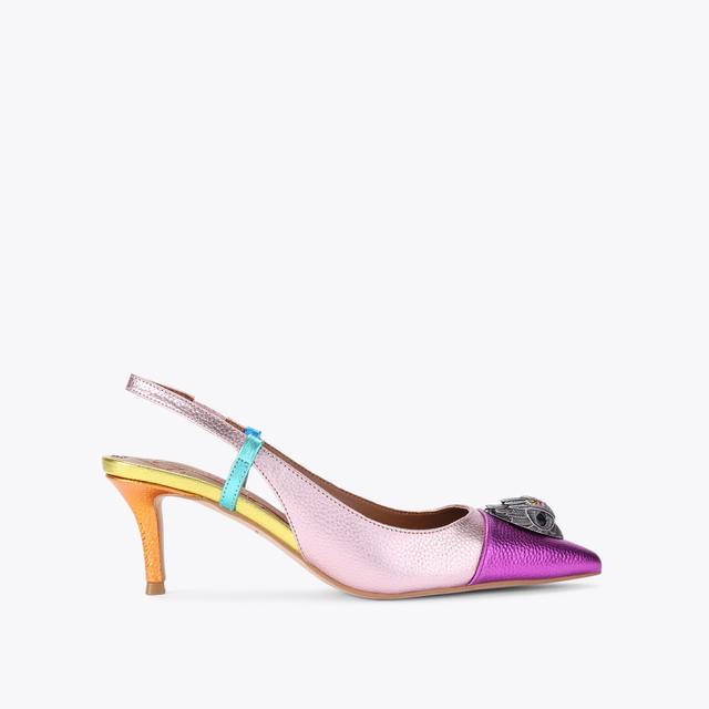 carvela by kurt geiger BELGRAVIA EAGLE SLING Leather Slingback Heels by KURT GEIGER LONDON