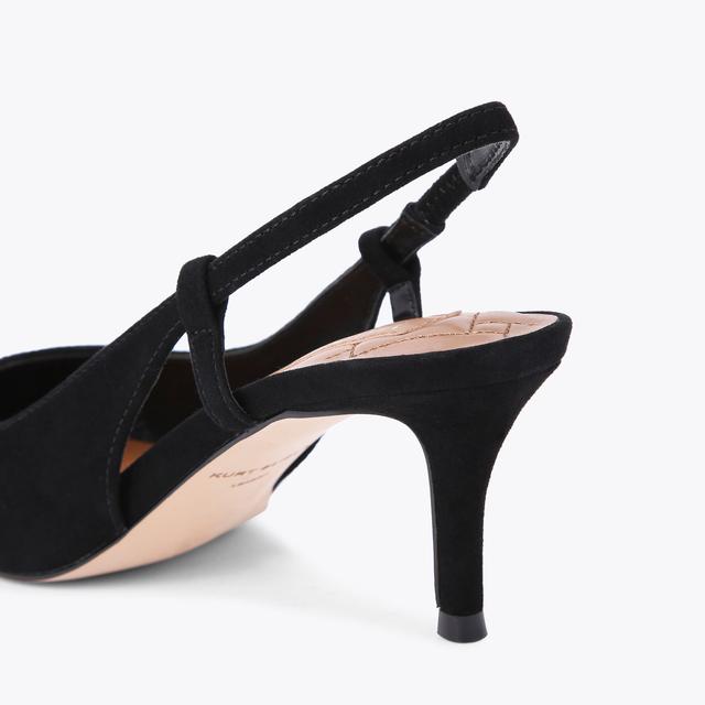 Carvela By Kurt Geiger BELGRAVIA SLING Black Velvet Heels By KURT GEIGER LONDON