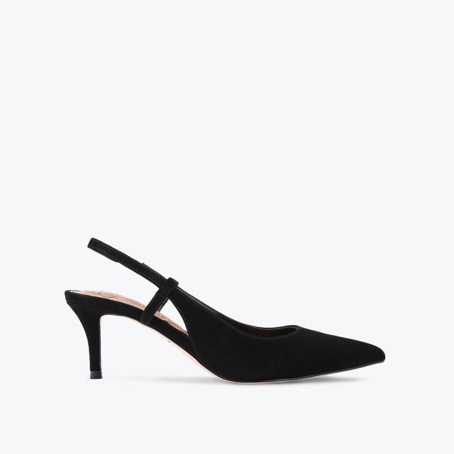 carvela by kurt geiger BELGRAVIA SLING Black Velvet Heels by KURT GEIGER LONDON
