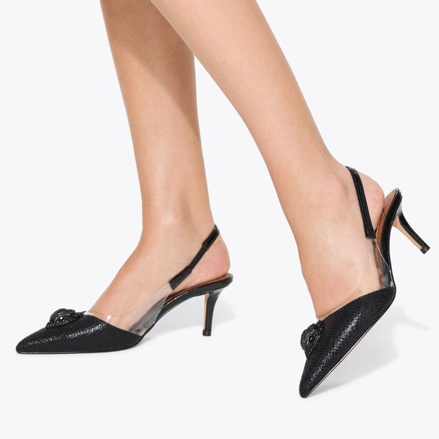 Carvela By Kurt Geiger BELGRAVIA VINYL SLINGBACK Slingback Vinyl Heel By KURT GEIGER LONDON