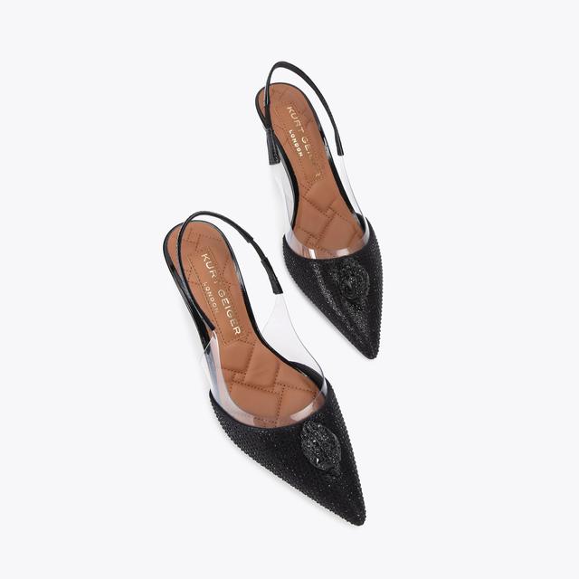 Carvela By Kurt Geiger BELGRAVIA VINYL SLINGBACK Slingback Vinyl Heel By KURT GEIGER LONDON