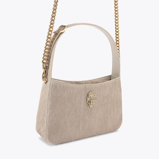 Carvela By Kurt Geiger BOND SHOULDER BAG Beige Calf Hair Bond Shoulder By KURT GEIGER LONDON