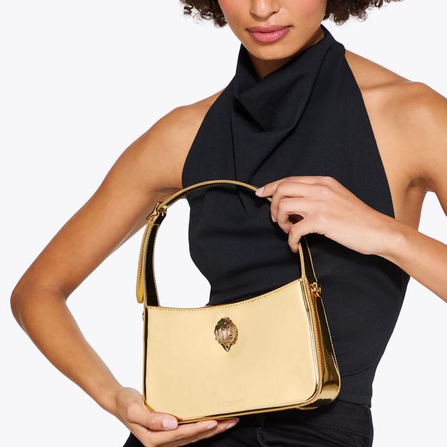 Carvela By Kurt Geiger BOND SHOULDER BAG Gold Shoulder Bag By KURT GEIGER LONDON