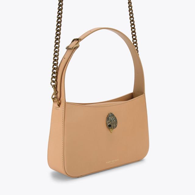 Carvela By Kurt Geiger BOND SHOULDER BAG Taupe Leather Shoulder Bag By KURT GEIGER LONDON