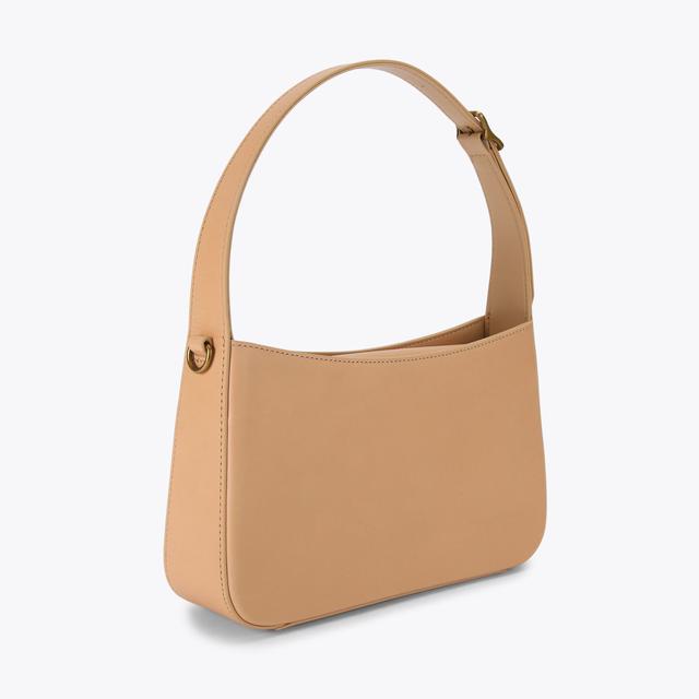 Carvela By Kurt Geiger BOND SHOULDER BAG Taupe Leather Shoulder Bag By KURT GEIGER LONDON