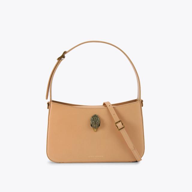 carvela by kurt geiger BOND SHOULDER BAG Taupe Leather Shoulder Bag by KURT GEIGER LONDON