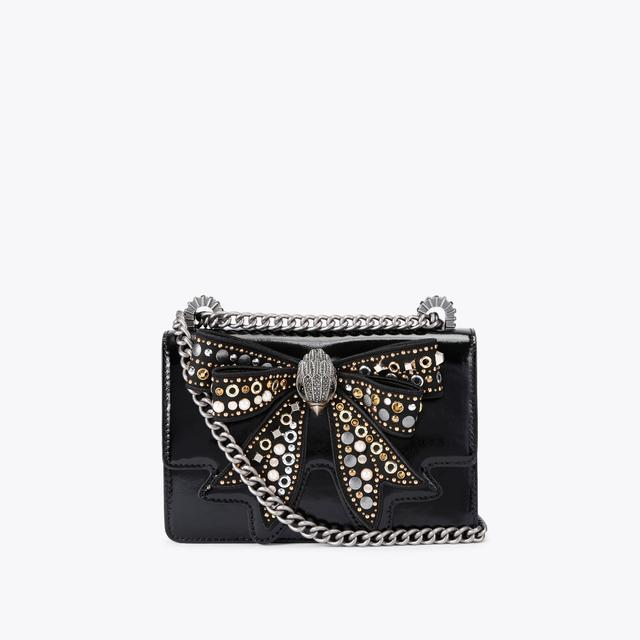 carvela by kurt geiger BOW SMALL SHOREDITCH Black Bow Cross Body Bag by KURT GEIGER LONDON