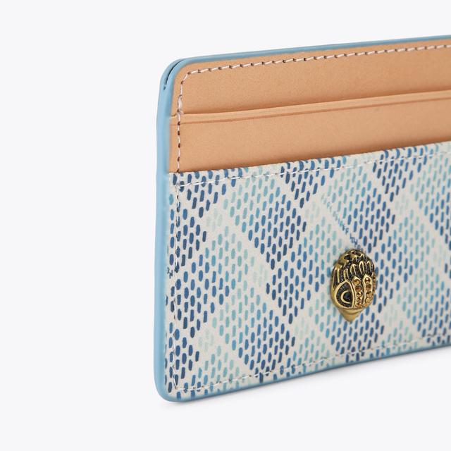 Carvela By Kurt Geiger CAMDEN CARD HOLDER Blue White Canvas Card Holder By KURT GEIGER LONDON