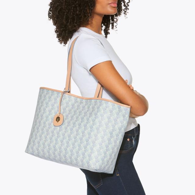 Carvela By Kurt Geiger CAMDEN SHOPPER BAG Blue Monogram Shopper Bag By KURT GEIGER LONDON