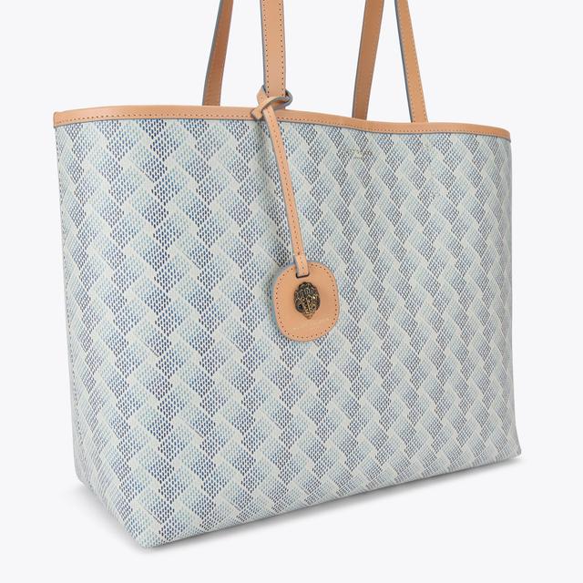 Carvela By Kurt Geiger CAMDEN SHOPPER BAG Blue Monogram Shopper Bag By KURT GEIGER LONDON