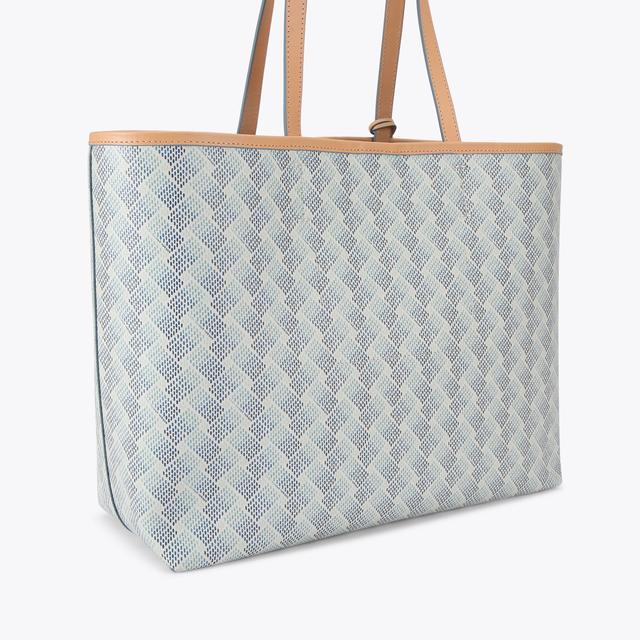 Carvela By Kurt Geiger CAMDEN SHOPPER BAG Blue Monogram Shopper Bag By KURT GEIGER LONDON
