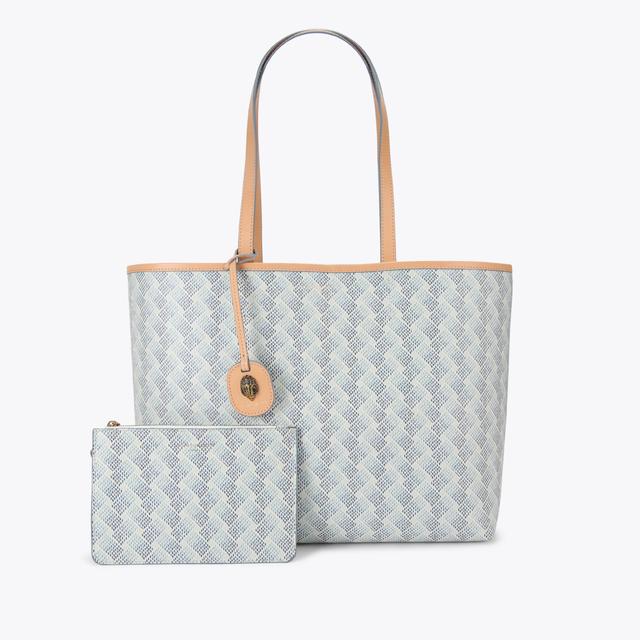 carvela by kurt geiger CAMDEN SHOPPER BAG Blue Monogram Shopper Bag by KURT GEIGER LONDON