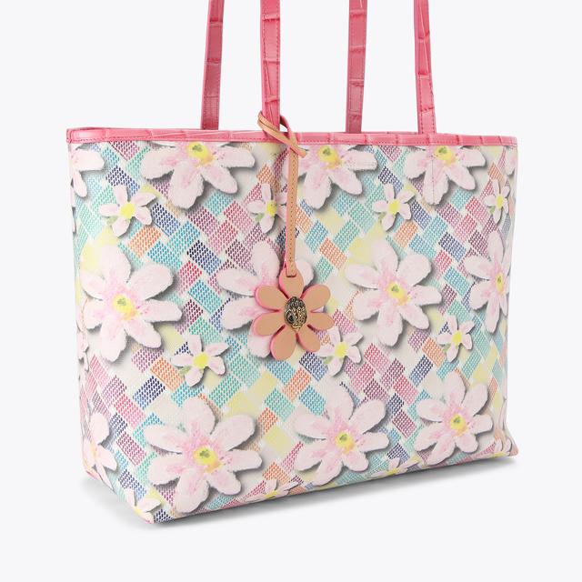 Carvela By Kurt Geiger CAMDEN SHOPPER BAG Pastel Rainbow Monogram Tote Bag By KURT GEIGER LONDON