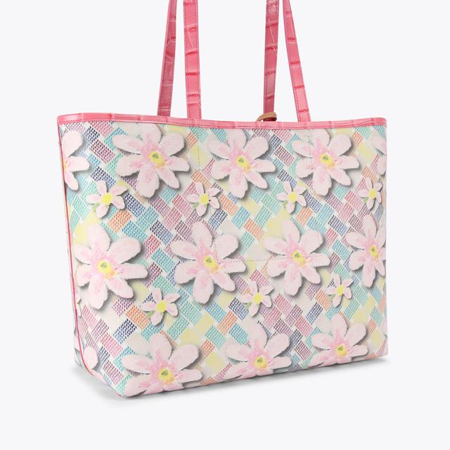 Carvela By Kurt Geiger CAMDEN SHOPPER BAG Pastel Rainbow Monogram Tote Bag By KURT GEIGER LONDON