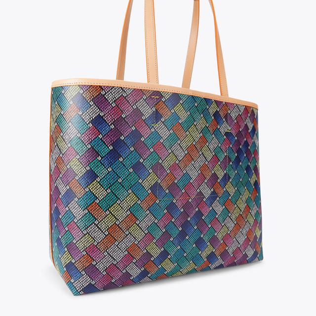 Carvela By Kurt Geiger CAMDEN SHOPPER BAG Rainbow Canvas Shopper Bag By KURT GEIGER LONDON