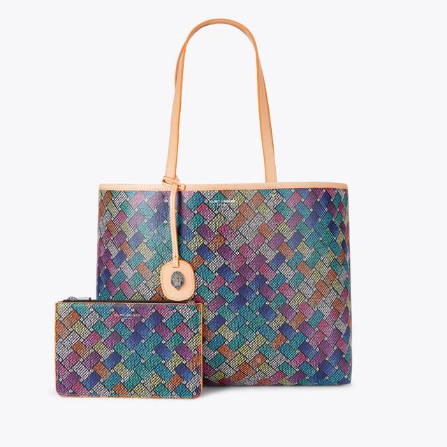 carvela by kurt geiger CAMDEN SHOPPER BAG Rainbow Canvas Shopper Bag by KURT GEIGER LONDON
