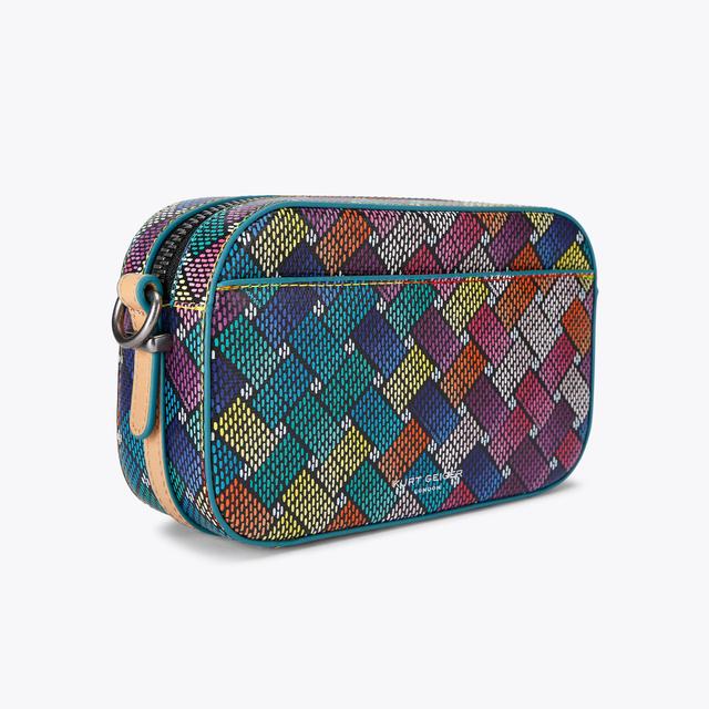 Carvela By Kurt Geiger CAMDEN SM CAMERA BAG Rainbow Weave Camera Bag By KURT GEIGER LONDON