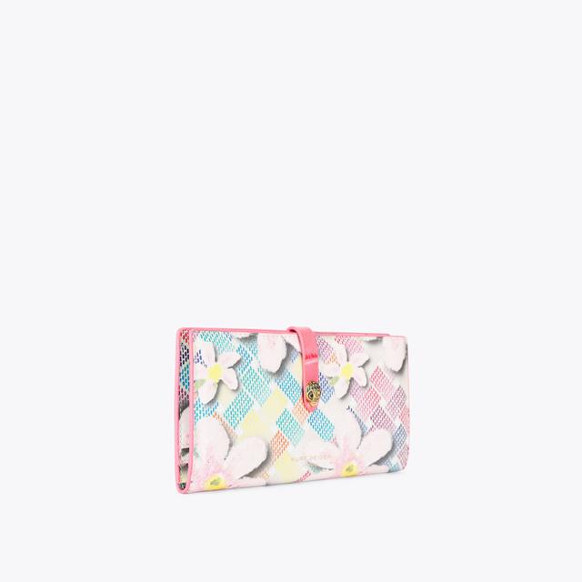 Carvela By Kurt Geiger CAMDEN SOFT WALLET Flower Canvas Wallet By KURT GEIGER LONDON