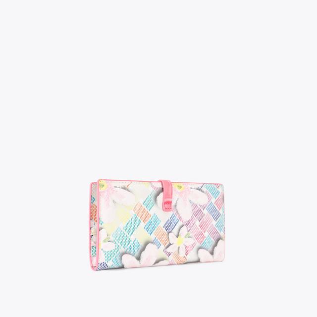 Carvela By Kurt Geiger CAMDEN SOFT WALLET Flower Canvas Wallet By KURT GEIGER LONDON