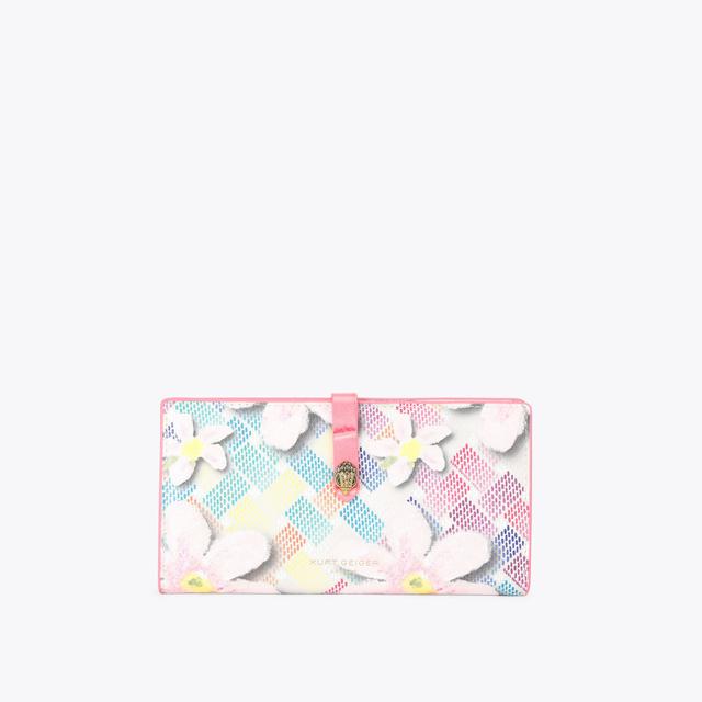 carvela by kurt geiger CAMDEN SOFT WALLET Flower Canvas Wallet by KURT GEIGER LONDON