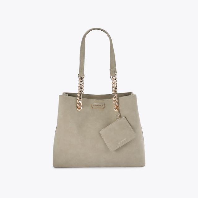 carvela by kurt geiger CAMMIE 3 Taupe Microsuede Tote Bag by CARVELA