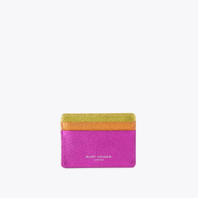 Carvela By Kurt Geiger CARD HOLDER Blue Textured Card Holder By KURT GEIGER LONDON