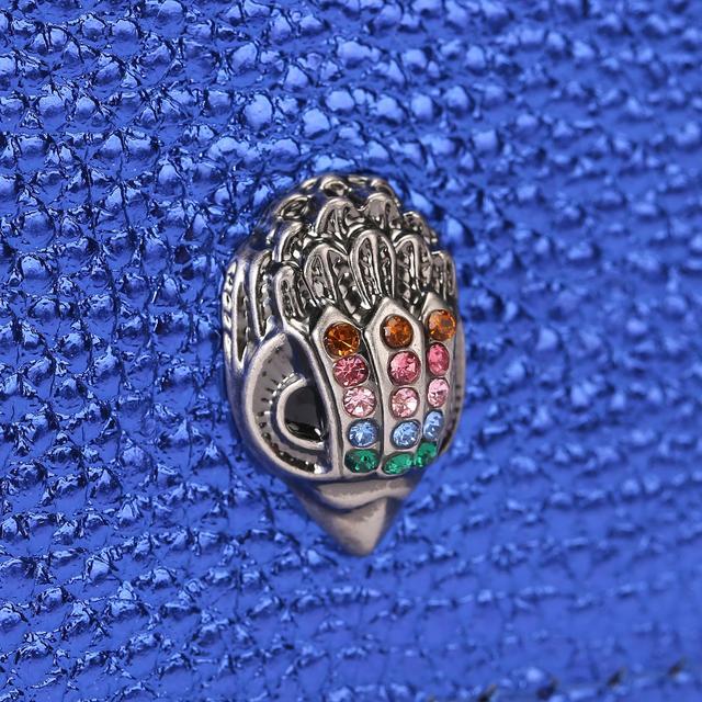 Carvela By Kurt Geiger CARD HOLDER Blue Textured Card Holder By KURT GEIGER LONDON