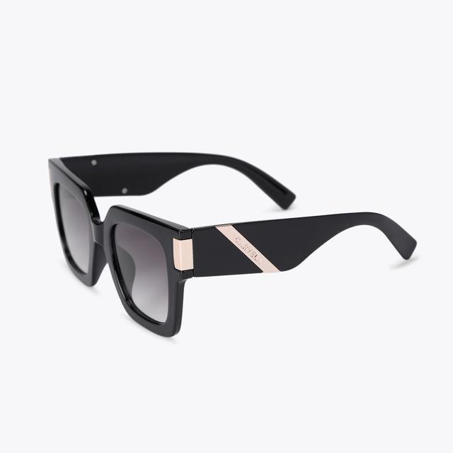 Carvela By Kurt Geiger CARVELA CHUNKY FLARE Brown Square Cat Eye Sunglasses By CARVELA