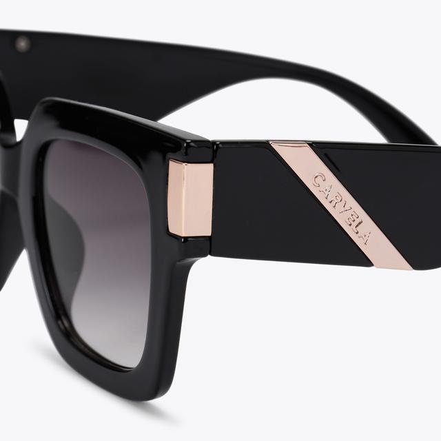 Carvela By Kurt Geiger CARVELA CHUNKY FLARE Brown Square Cat Eye Sunglasses By CARVELA