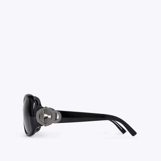 Carvela By Kurt Geiger CARVELA OVERSIZED C Black Round Sunglasses By CARVELA
