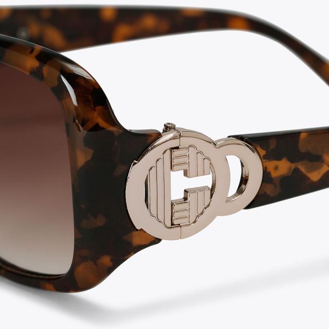 Carvela By Kurt Geiger CARVELA OVERSIZED C Tortoiseshell Sunglasses By CARVELA