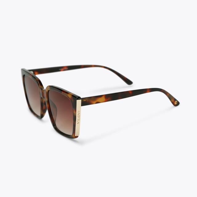 Carvela By Kurt Geiger CARVELA SQUARE FRAME Mid Brown Square Sunglasses By CARVELA