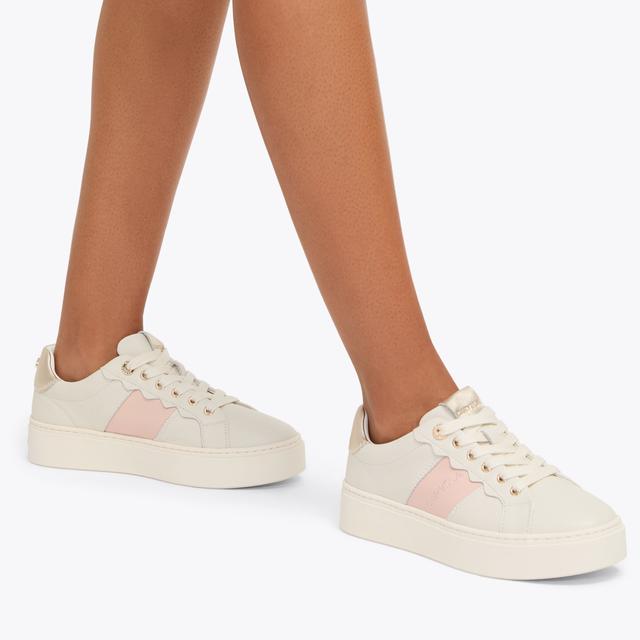Carvela By Kurt Geiger CASTELLA White Leather Trainer By CARVELA