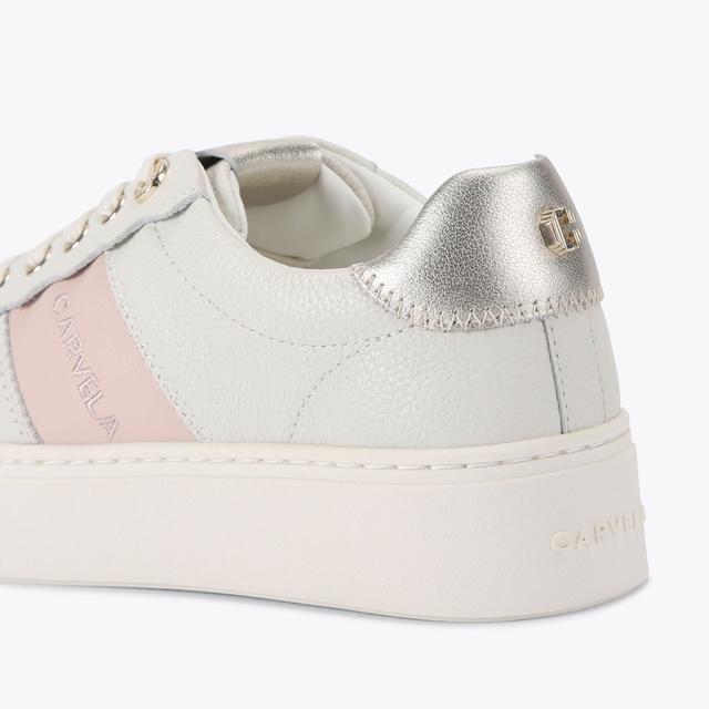 Carvela By Kurt Geiger CASTELLA White Leather Trainer By CARVELA