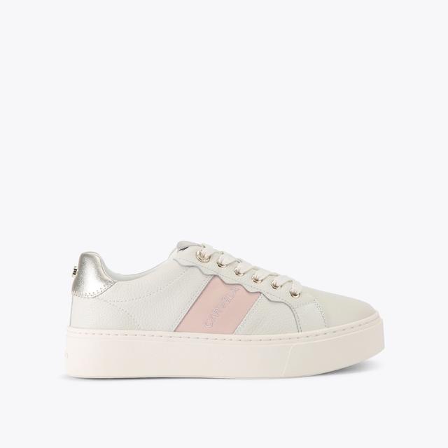carvela by kurt geiger CASTELLA White Leather Trainer by CARVELA