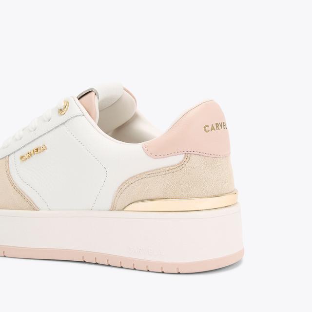 Carvela By Kurt Geiger CHARM Pale Pink Trainer By CARVELA