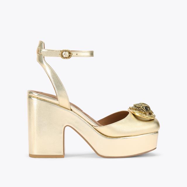 carvela by kurt geiger CHELSEA CLOSED PLATFORM Metallic Gold Platform Heels by KURT GEIGER LONDON carvela by kurt geiger CHELSEA CLOSED PLATFORM Metallic Gold Platform Heels by KURT GEIGER LONDON