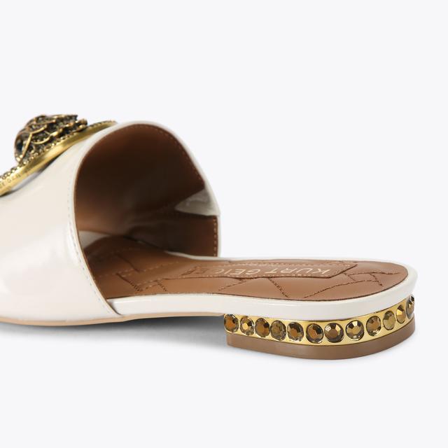 Carvela By Kurt Geiger CHELSEA FLAT SANDAL Patent Bone Slip On Sandal By KURT GEIGER LONDON