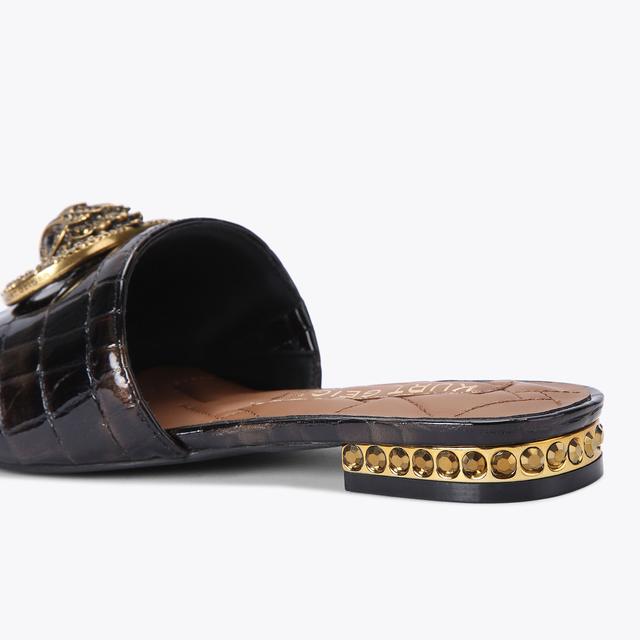 Carvela By Kurt Geiger CHELSEA FLAT SANDAL Snake Print Slip On Sandal By KURT GEIGER LONDON