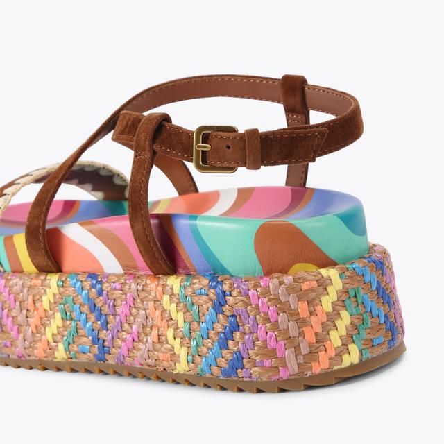 Carvela By Kurt Geiger CHELSEA FLATFORM SANDAL Rainbow Wave Flatform Sandal By KURT GEIGER LONDON