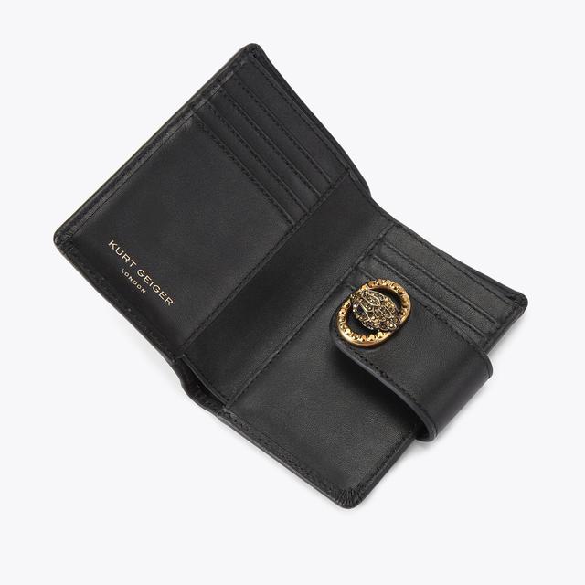 Carvela By Kurt Geiger CHELSEA FOLD WALLET Black Flap Over Wallet By KURT GEIGER LONDON