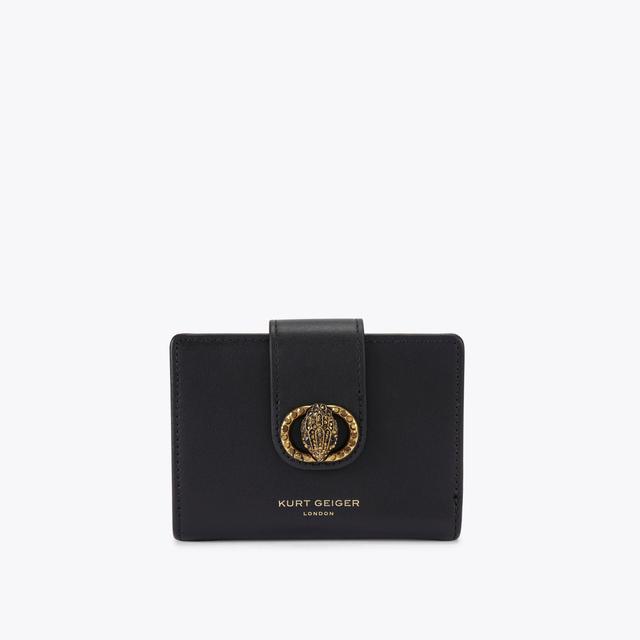 carvela by kurt geiger CHELSEA FOLD WALLET Black Flap Over Wallet by KURT GEIGER LONDON